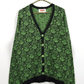 Jacquard Garden Cardigan // Soot/Clover