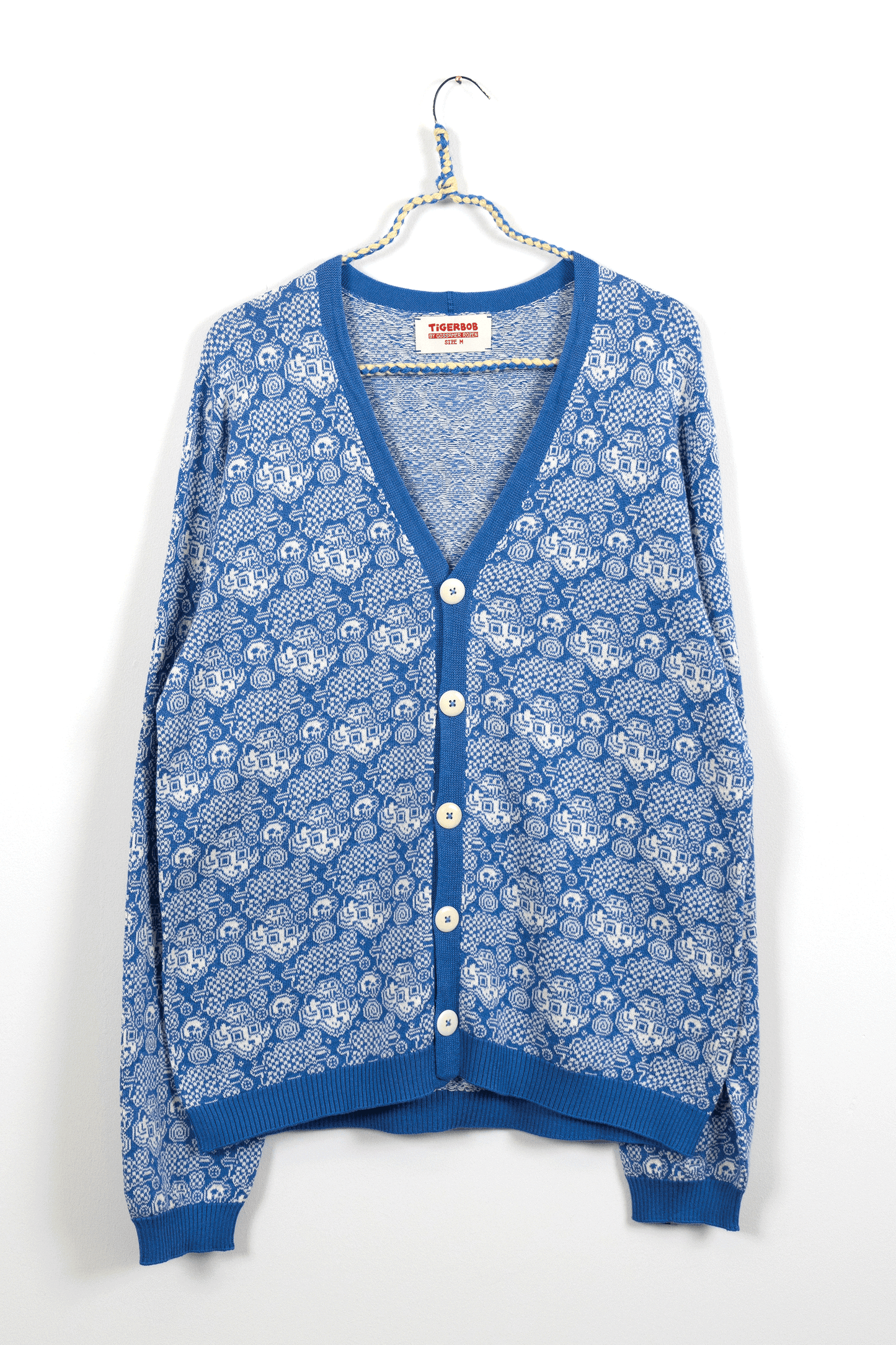 Jacquard Garden Cardigan // Twilight/Eggshell