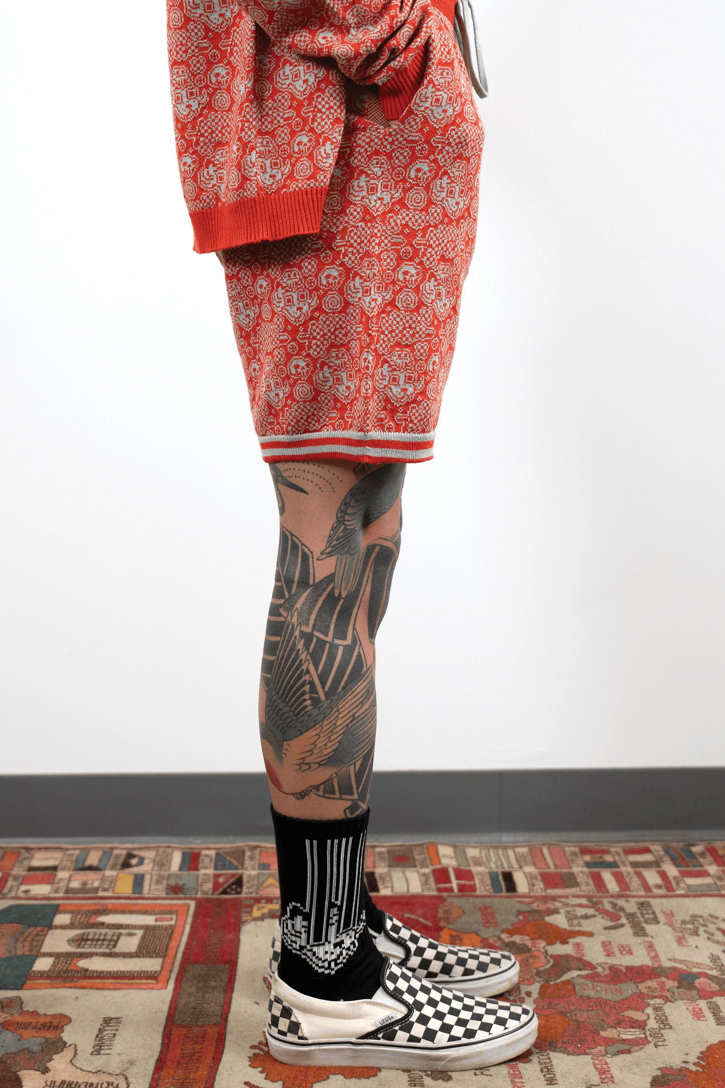 Jacquard Tigerbob Lounge Shorts // Magma/Stone