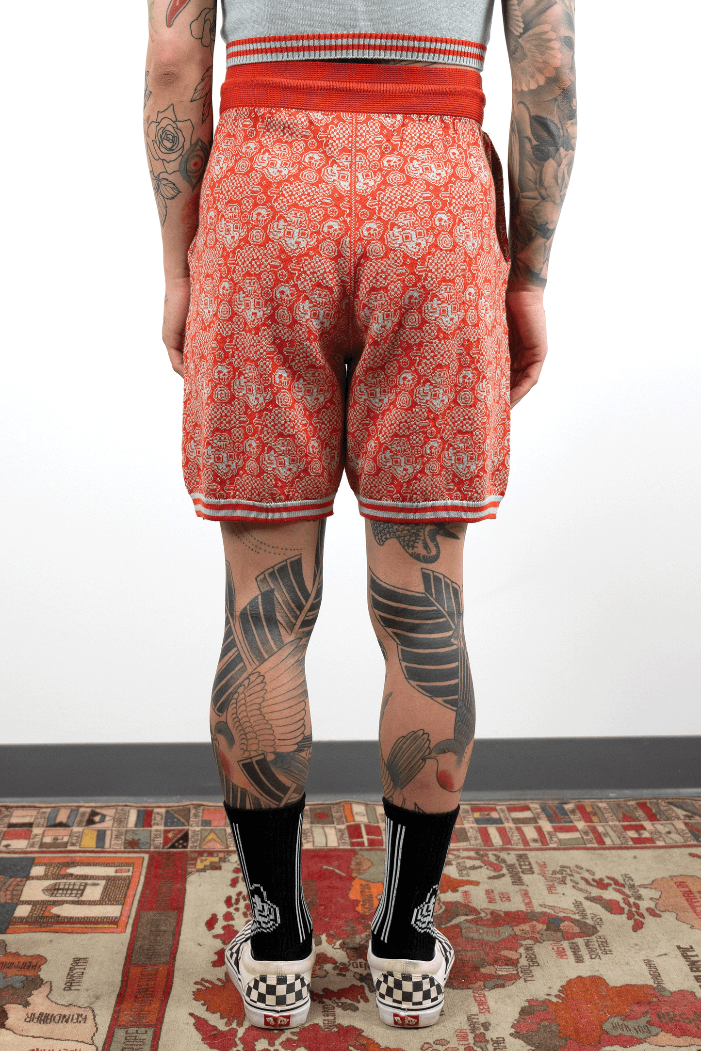 Jacquard Tigerbob Lounge Shorts // Magma/Stone