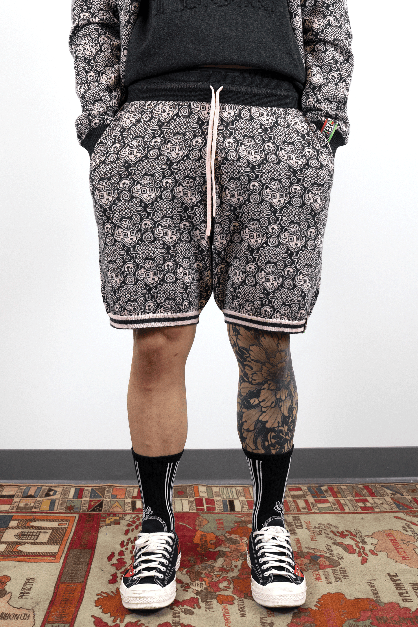 Jacquard Tigerbob Lounge Shorts // Soot/Momo