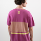 Intarsia Knit Boxy Tshirt // Orchid/Pollen
