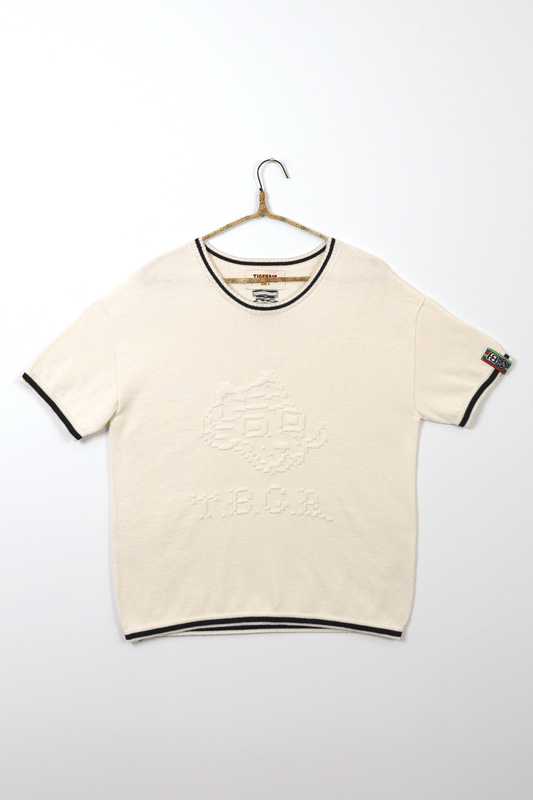 Embossed Tigerbob Jersey // Eggshell/Soot