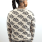 Monochrome Tiled Tigerbob Crewneck // OOAK