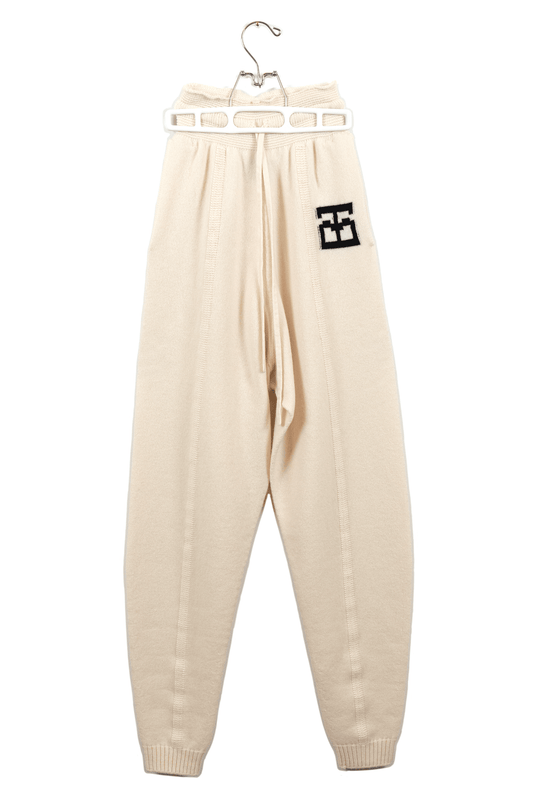 Monogram Joggers // White/Black