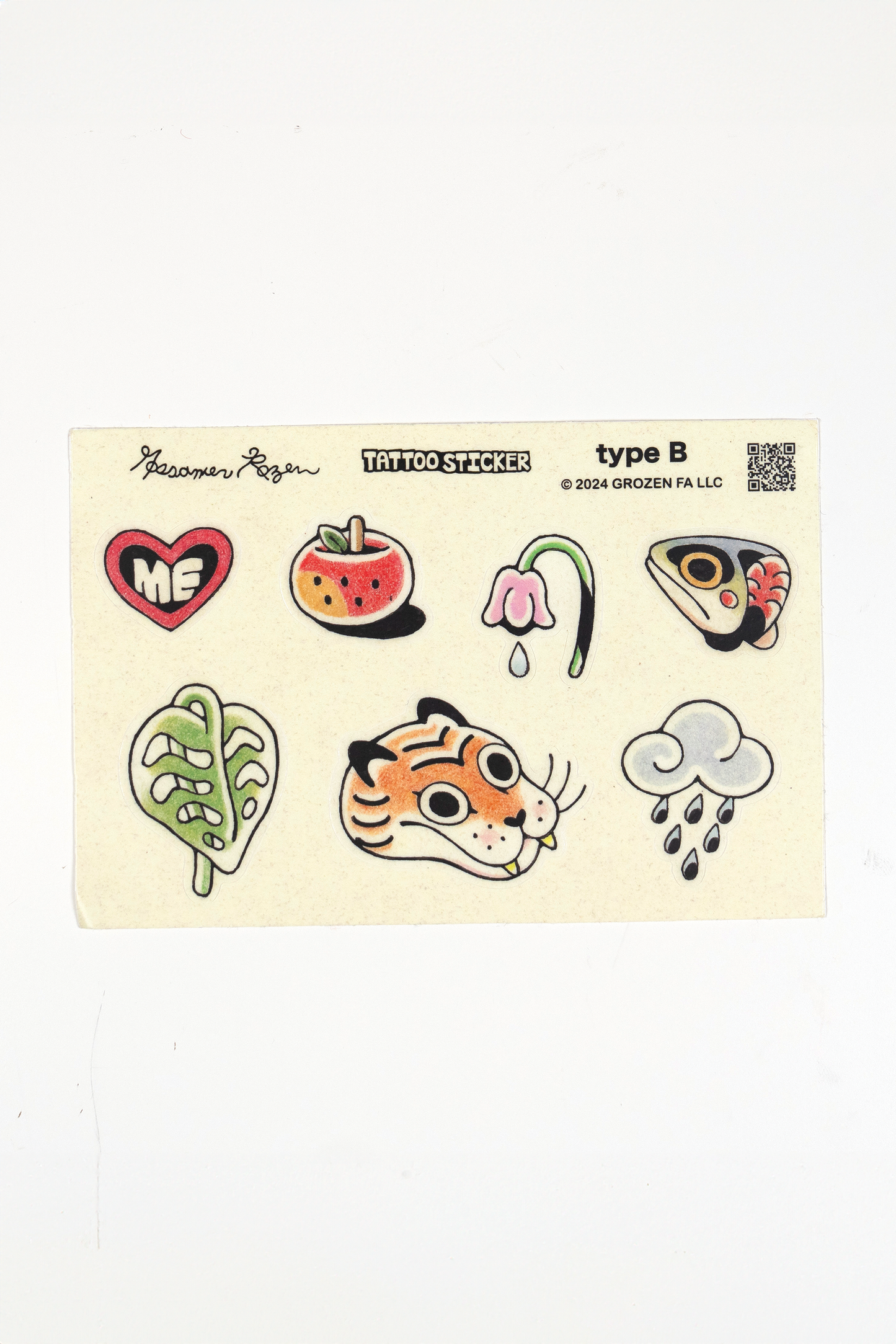 Tattoo Sticker Sheet // Type B