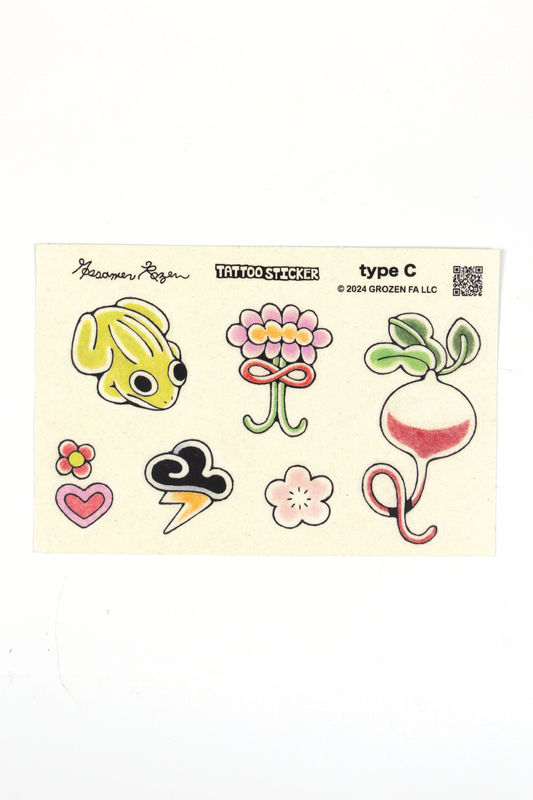 Tattoo Sticker Sheet // Type C