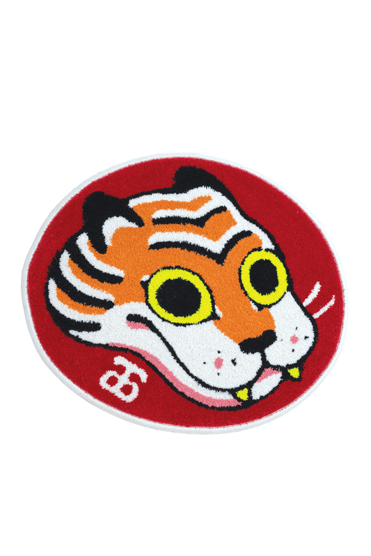 Red Tigerbob Mat // OOAK