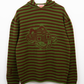 Super Striped - Jacquard Tigerbob Hoodie // Mossy/Mahogany